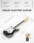 Fesley Left-Handed Electric Guitar Beginner Kit