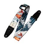 Koi Fish Motif Guitar Strap - 2" Wide