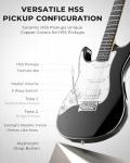 Fesley Left-Handed Electric Guitar Beginner Kit