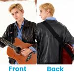 Yuomeaz Black Acoustic Guitar Strap with Picks