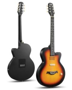Moukey 39-Inch Cutaway Acoustic Electric Guitar Bundle