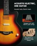 Moukey 39-Inch Cutaway Acoustic Electric Guitar Bundle