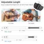 Padded Adjustable Bass Guitar Strap with Pick Holder