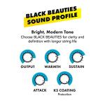 DR Strings Black Beauties Electric Guitar Strings 10-46