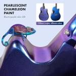 CAHAYA 41” Acoustic Electric Guitar Kit - Pearl Blue-Purple