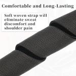 Qiifaiikooii Black Guitar Strap with Pick Holders