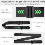 Soft Nylon Guitar Strap for Acoustic and Electric