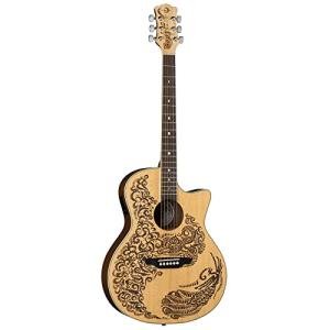 Luna Henna Paradise Acoustic-Electric Guitar