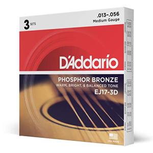 D'Addario EJ17 Acoustic Guitar Strings, Medium 3-Pack