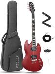 Fesley Full Size Electric Guitar Kit - Red