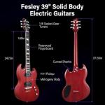 Fesley Full Size Electric Guitar Kit - Red