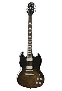 Epiphone SG Modern Figured Electric Guitar - Trans Black