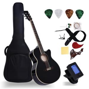 PTESAN 41" Acoustic Guitar Bundle for Beginners
