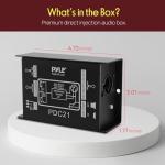 Pyle Passive DI Box for Guitar and Bass