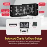 Pyle Passive DI Box for Guitar and Bass