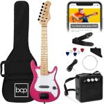 Kids 30in Electric Guitar Starter Kit - Pink Sparkle