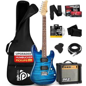 Pyle 39" Electric Guitar Kit with Amp Bundle