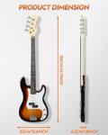 STRICH 4-String Electric Bass Guitar Starter Kit