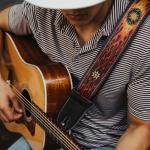 Cobahom Vintage Adjustable Guitar Straps with Picks