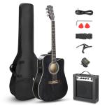 Ktaxon 41-Inch Acoustic Electric Guitar Kit - Black