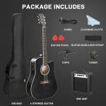 Ktaxon 41-Inch Acoustic Electric Guitar Kit - Black