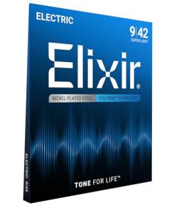 Elixir Nickel Plated Electric Guitar Strings - Super Light