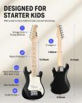 Donner 30" Kids Electric Guitar Starter Kit Black