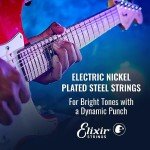Elixir Electric Guitar Strings, Nickel Plated, Medium 6-String