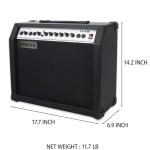 40W Portable Black Guitar Amplifier with Effects