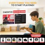 Pyle Electric Guitar Kit with Amp - 39" Green