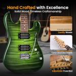 Pyle Electric Guitar Kit with Amp - 39" Green