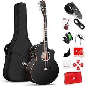 Vangoa 3/4 Acoustic Electric Guitar Kit for Beginners