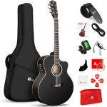 Vangoa 3/4 Acoustic Electric Guitar Kit for Beginners