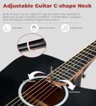 Vangoa 3/4 Acoustic Electric Guitar Kit for Beginners