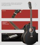 Vangoa 3/4 Acoustic Electric Guitar Kit for Beginners