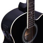 Kadence Frontier Acoustic Electric Guitar - Black EQ