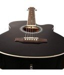 Kadence Frontier Acoustic Electric Guitar - Black EQ