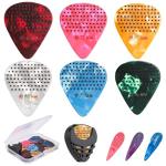 Colorful Non-Slip Guitar Picks Set with Holder