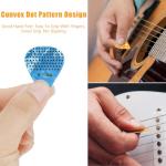 Colorful Non-Slip Guitar Picks Set with Holder