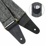 Nefelibata Soft Leather Guitar Strap with Picks