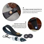 Nefelibata Soft Leather Guitar Strap with Picks