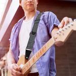 Nefelibata Soft Leather Guitar Strap with Picks