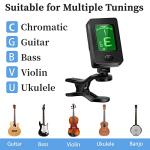 Guitar Capo and Accessories with Tuner Clip
