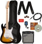 Fender Squier Sonic Strat Pack with Accessories Bundle