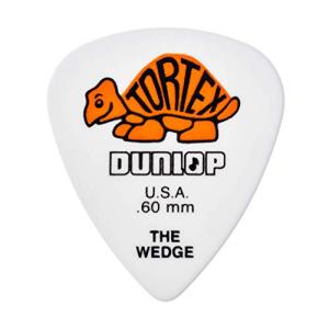 Dunlop Tortex Wedge Picks, White/Orange, .60mm