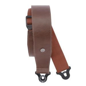 D'Addario Auto Lock Guitar Strap - 2.5" Brown