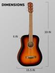 Fender FA-15 Kids Steel String Acoustic Guitar Bundle
