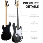 Beginner Full Size Electric Bass Guitar Set