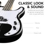 Beginner Full Size Electric Bass Guitar Set