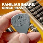 Dunlop Nylon Standard Picks, White, .46mm, 12 Pack